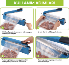 Packtech 20 Cm Poşet Ağzı Yapıştırma Makinesi