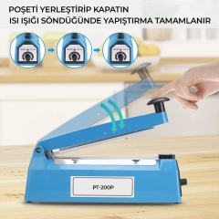 Packtech 20 Cm Poşet Ağzı Yapıştırma Makinesi
