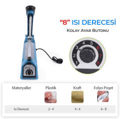 Packtech  30 Cm Poşet Ağzı Yapıştırma Makinesi