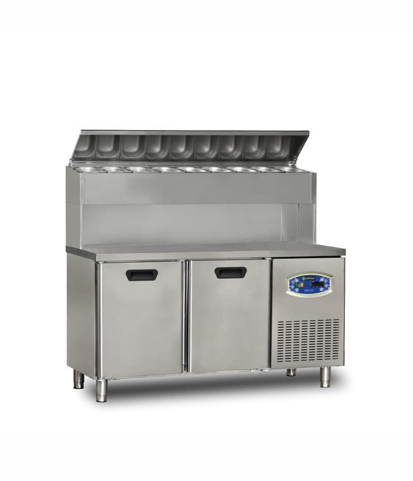 Dampak 22TBF2S-PY70 2 Kapılı Tezgah Altı Yüksek Pizza Hazırlık Buzdolabı