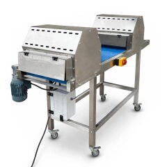 Besa Konveyör Bantlı 3 Motorlu Üstten Atmalı Et Doğrama Paylama Makinesi