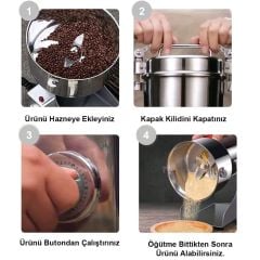 Besa 250 Gr Bitki Hububat ve Baharat Öğütücü
