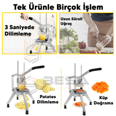 Besa Patates Dilimleyici Patates Dilimleme Makinesi