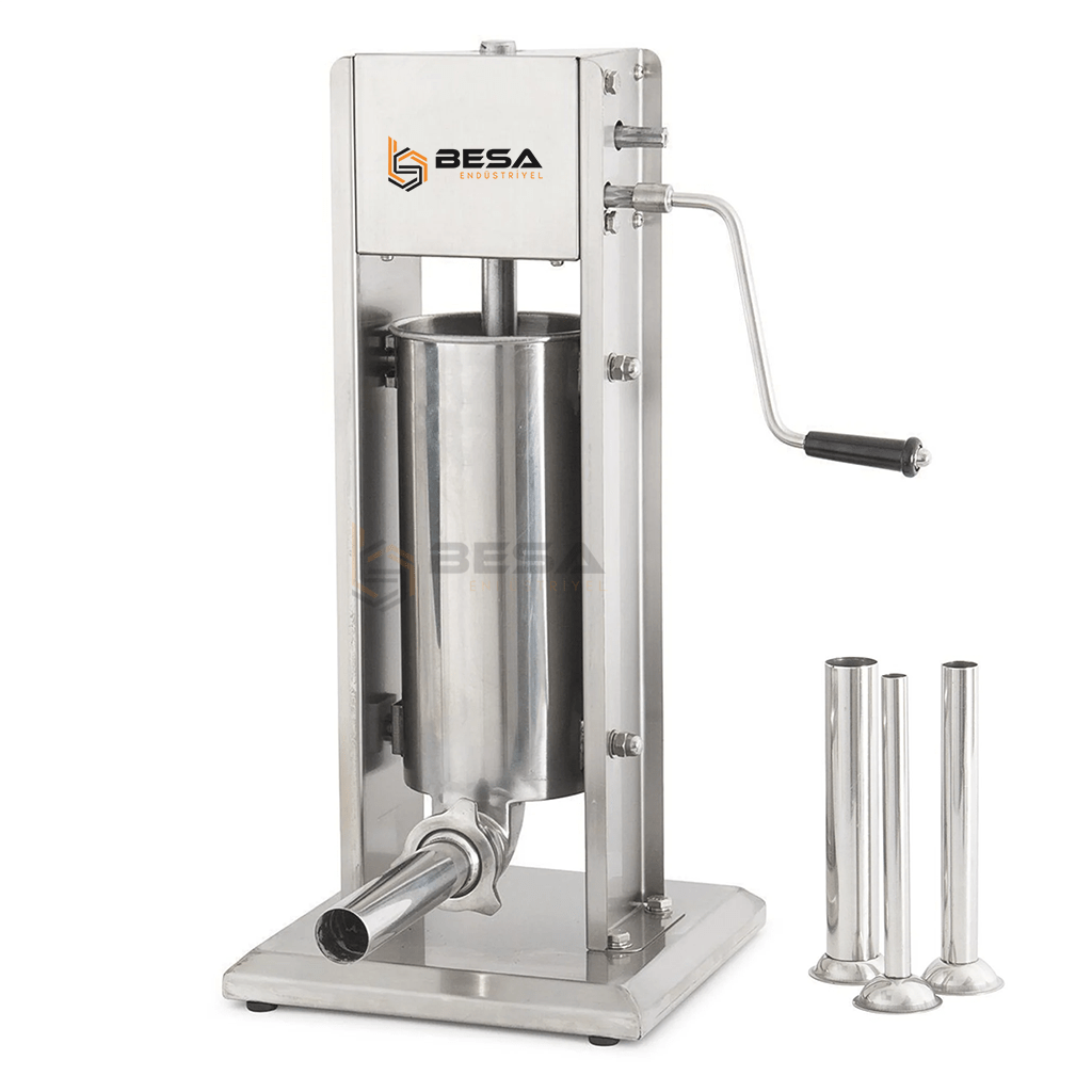 Besa 7 Litre Manuel Kollu Sosis Sucuk Dolum Makinesi