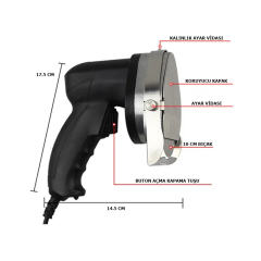 Elektrikli Et Ve Tavuk Döner Kesme Makinesi