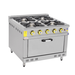 Besa 4'Lü Gazlı Fırınlı Kuzine Ocak