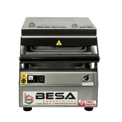Besa Paslanmaz Tek Bölmeli Tabak Kapatma Makinesi