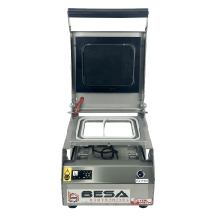 Besa Paslanmaz İki Bölmeli Tabak Kapatma Makinesi