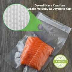 30x40 Cm 25 Adet Tırtıklı Vakum Poşeti