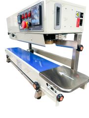 Besa Otomatik Dikey Tarih Kodlamalı Konveyörlü Poşet Kapatma Makinesi