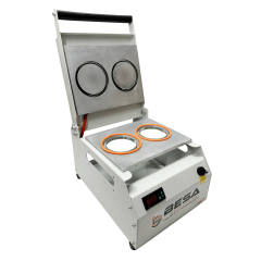 Besa 110*110 İkili Yuvarlak Kase Kapatma Makinesi