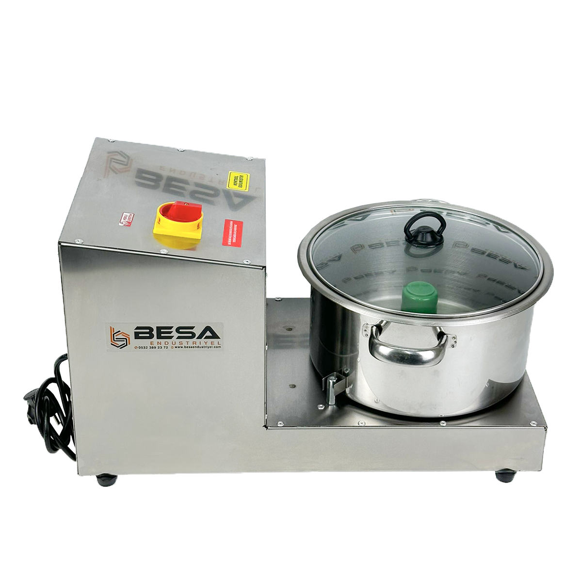 Besa 7 Litre Kapasiteli 4 Bıçaklı Soğan Doğrama Makinesi