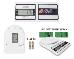 Besa 10 Kg Kapasiteli Pilli Terazi
