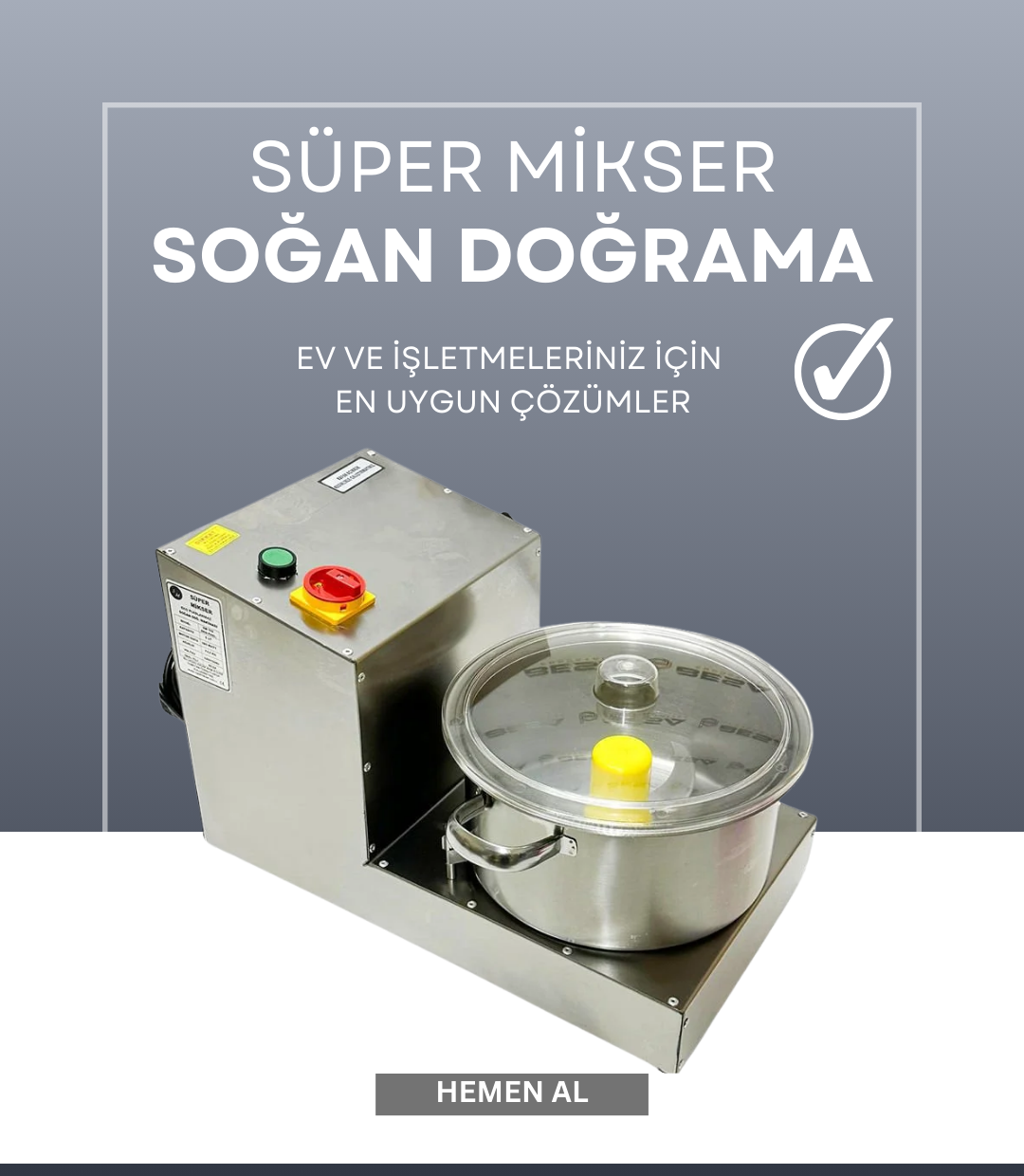 Soğan Doğrama </br> Makineleri